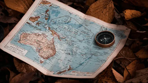 map and a compass