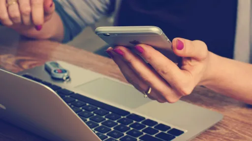 person is holding a smartphone